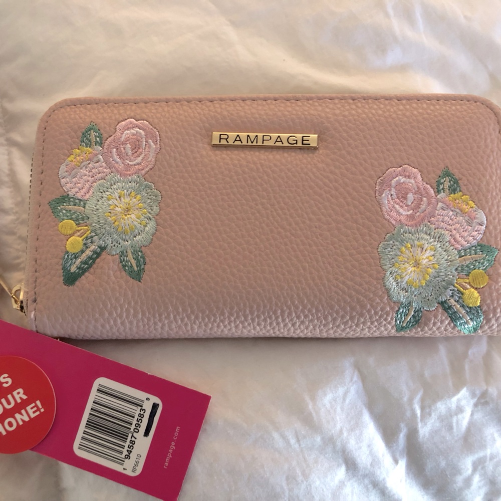 New Rampage Embroidered Wallet